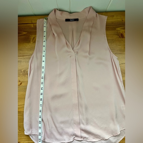 Quince Soft Pink Washable Silk Sleeveless Blouse - Picture 6 of 7